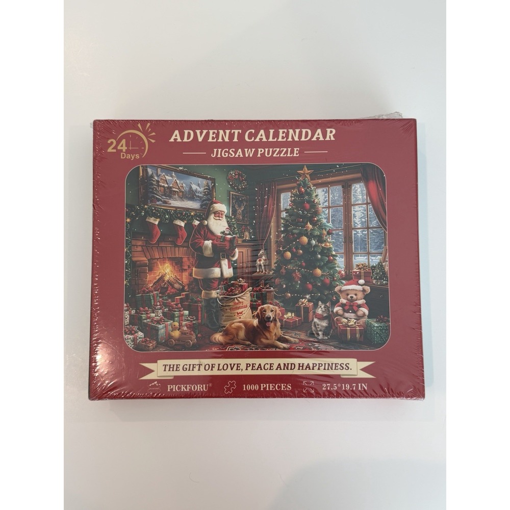 Pickforu 24 Days Advent Calendar Jigsaw Puzzle 1000 Pieces New